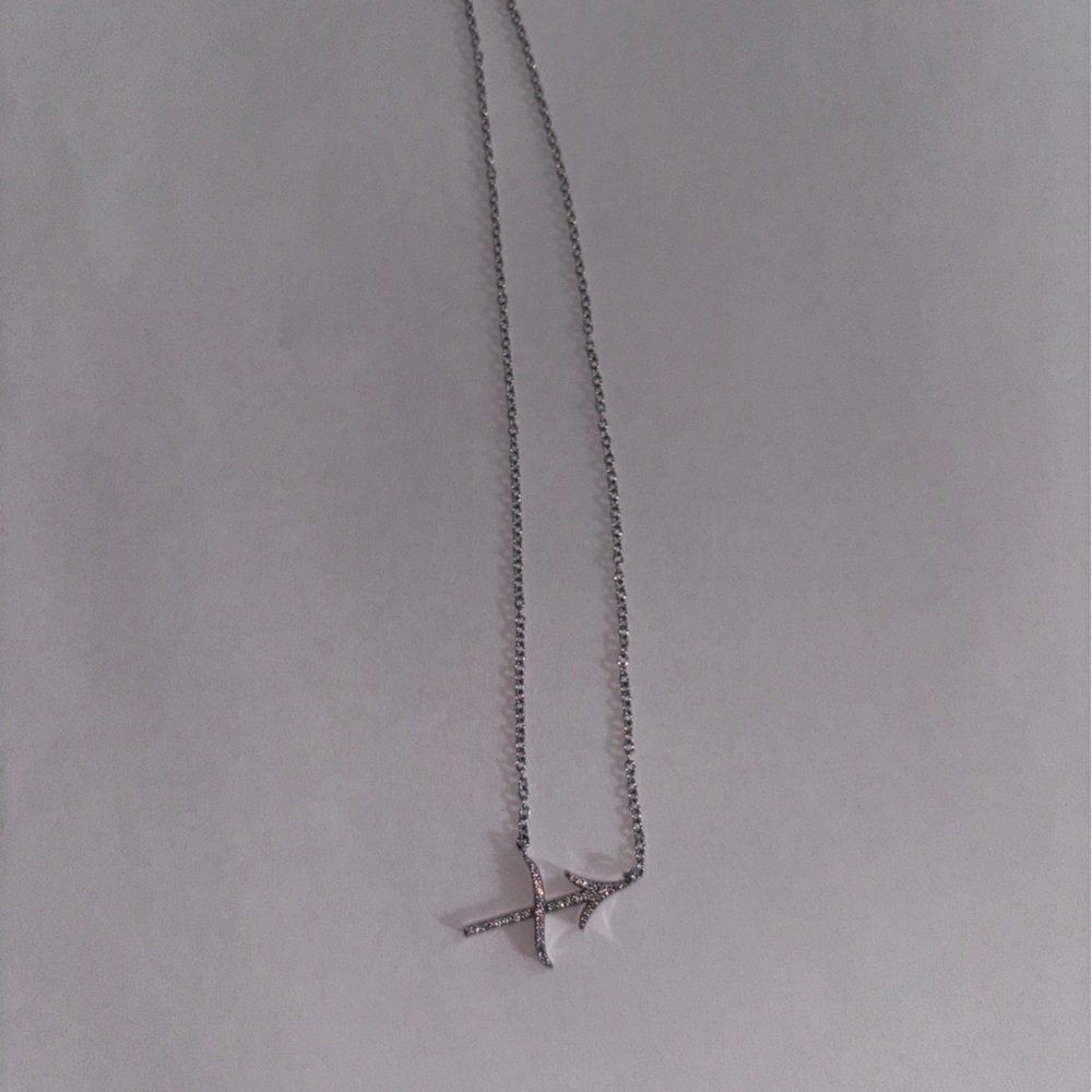 Diamond Sagittarius Zodiac Sign Pendant necklace ANGARA - Picture 3 of 8